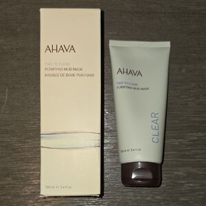 AHAVA Time to Clear Mud Mask with Cream and Brown Design